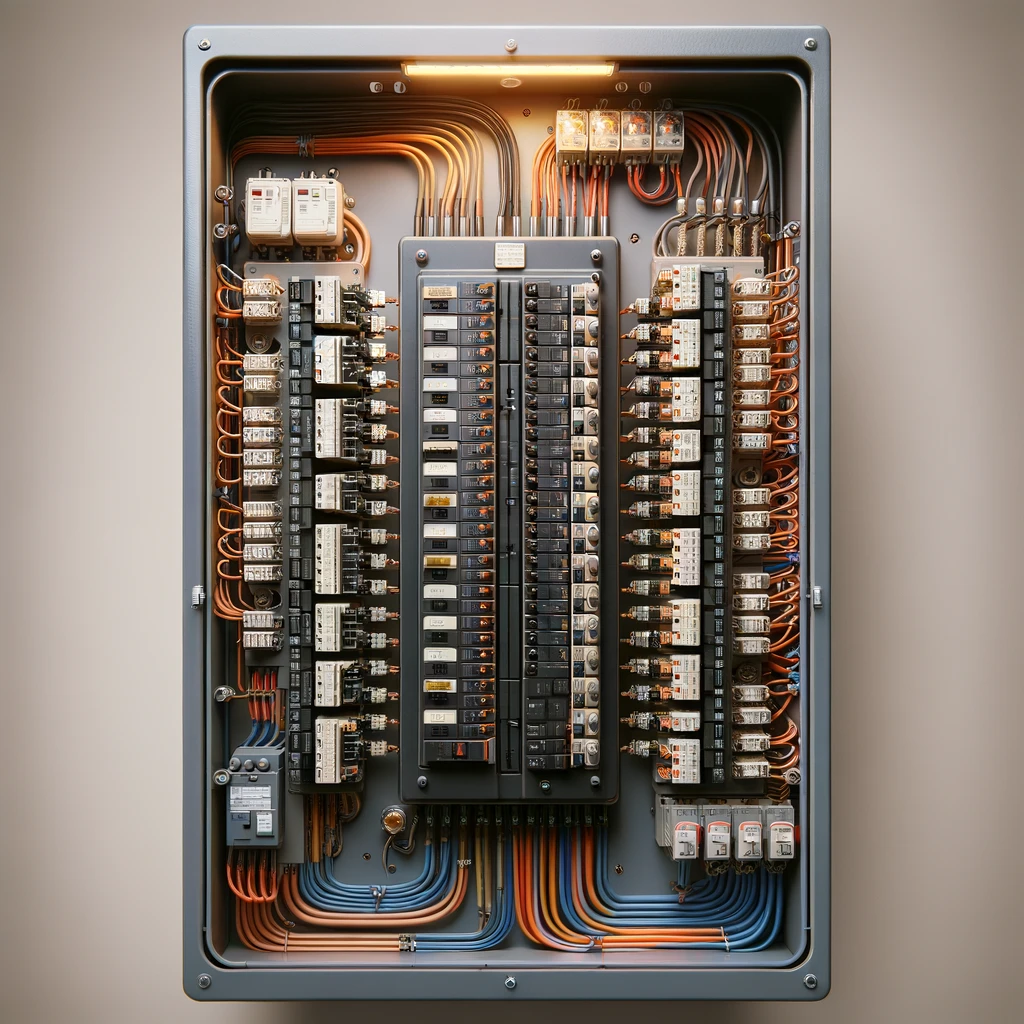 Quadro elétrico organizado